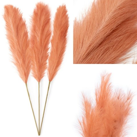 Sztuczny kwiat PAMPLY  koralowy ameliahome - PAMPAS/AH/PAMPLY/PEACH/110CM/3PCS