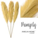 Sztuczny kwiat PAMPLY  musztardowy ameliahome - PAMPAS/AH/PAMPLY/HONEY/110CM/3PCS