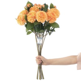 Sztuczny kwiat PIWONI  pomarańczowy styl nowoczesny ameliahome - ARTFLOWER/AH/PIWONI/GINGER/10PCS