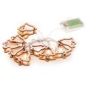 Dekoracja świąteczna CRALA decoking - LEDLIG/CRALA/WOODENBELL/WWH/10PCS