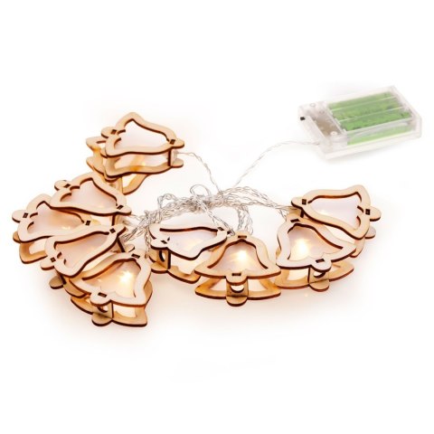 Dekoracja świąteczna CRALA decoking - LEDLIG/CRALA/WOODENBELL/WWH/10PCS