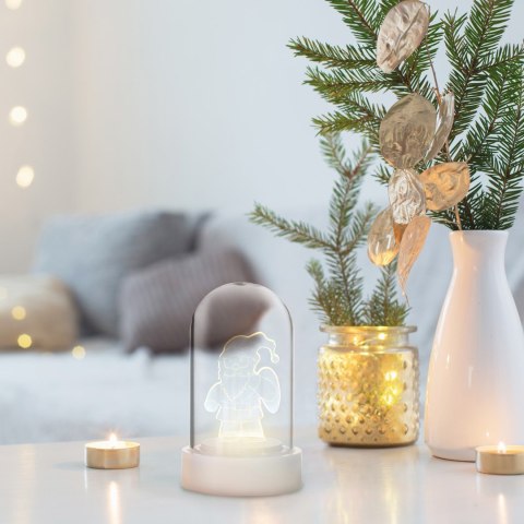 Dekoracja świąteczna ILUM  biały styl klasyczny do wewnątrz decoking - LEDDECO/ILUM/SANTA/WWH/1PC