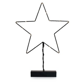Dekoracja świąteczna LUNA styl industrialny do wewnątrz decoking - LEDDECO/LUNA/STAR/WWH/20LEDS