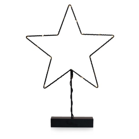 Dekoracja świąteczna LUNA styl industrialny do wewnątrz decoking - LEDDECO/LUNA/STAR/WWH/20LEDS