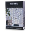 Dekoracja świąteczna LUNA styl industrialny do wewnątrz decoking - LEDDECO/LUNA/STAR/WWH/20LEDS