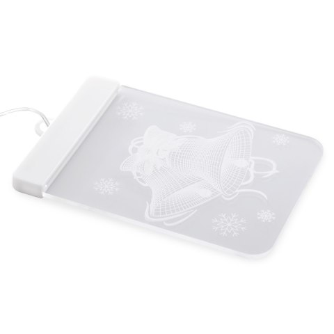 Dekoracja świąteczna REINDEERS MESS  transparentny do wewnątrz ameliahome - LEDPL/AH/REINDEERSMESS/RECT/SET/5PCS