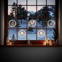 Dekoracja świąteczna REINDEERS MESS  transparentny do wewnątrz ameliahome - LEDPL/AH/REINDEERSMESS/ROUND/SET/5PCS