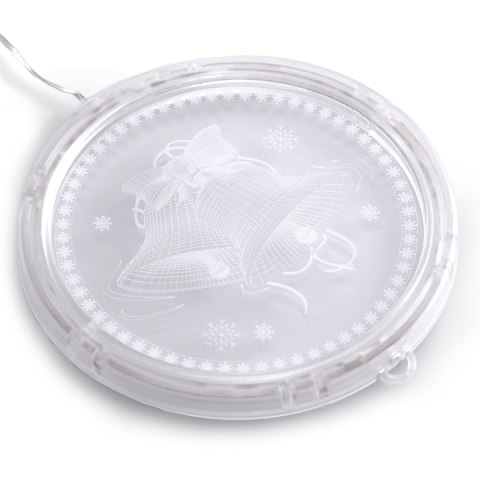 Dekoracja świąteczna REINDEERS MESS  transparentny do wewnątrz ameliahome - LEDPL/AH/REINDEERSMESS/ROUND/SET/5PCS