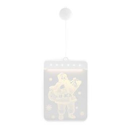 Dekoracja świąteczna SANTA CLAUS  transparentny do wewnątrz ameliahome - LEDPL/AH/SANTACLAUS/RECT/1PC