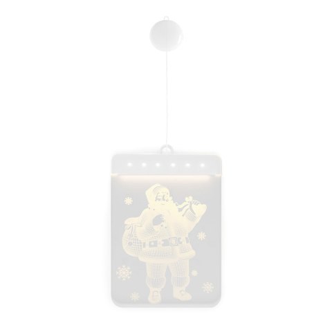 Dekoracja świąteczna SANTA CLAUS  transparentny do wewnątrz ameliahome - LEDPL/AH/SANTACLAUS/RECT/1PC