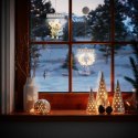 Dekoracja świąteczna SANTA CLAUS  transparentny do wewnątrz ameliahome - LEDPL/AH/SANTACLAUS/RECT/1PC