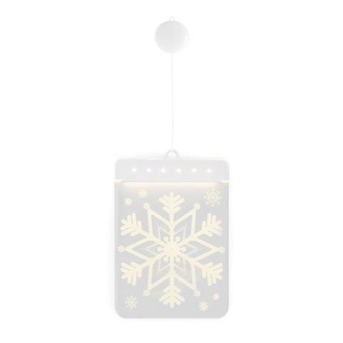 Dekoracja świąteczna SNOWBALL  transparentny do wewnątrz ameliahome - LEDPL/AH/SNOWBALL/RECT/1PC