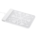 Dekoracja świąteczna SNOWBALL  transparentny do wewnątrz ameliahome - LEDPL/AH/SNOWBALL/RECT/1PC