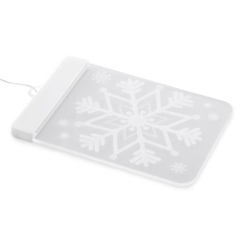 Dekoracja świąteczna SNOWBALL  transparentny do wewnątrz ameliahome - LEDPL/AH/SNOWBALL/RECT/1PC