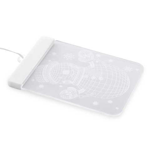 Dekoracja świąteczna WINTERY  transparentny do wewnątrz ameliahome - LEDPL/AH/WINTERY/RECT/SET/5PCS