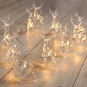 Dekoracja świąteczna decoking - LEDLIG/CHREINDEERS/CLEAR/UNI/10PCS