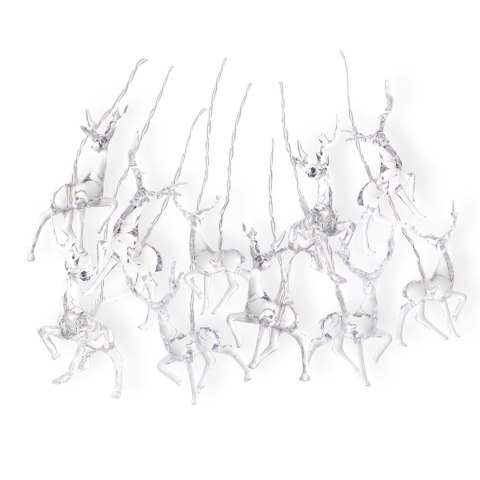 Dekoracja świąteczna decoking - LEDLIG/CHREINDEERS/CLEAR/UNI/10PCS