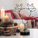 Dekoracja świąteczna  czarny styl industrialny do wewnątrz decoking - LEDDECO/LUNA/REINDEER/WWH/30LEDS