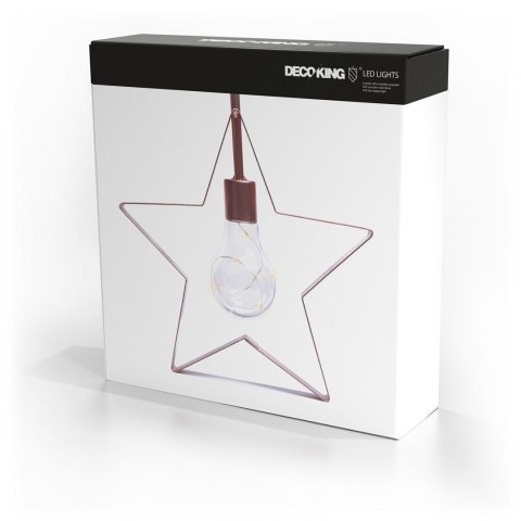 Dekoracja świąteczna  złoty styl industrialny decoking - LEDDECO/PRINCE/COOPER,WWH/5LED
