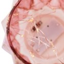 Dekoracja świetlna CORDOBA  pudrowy róż styl glamour do wewnątrz ameliahome - LEDDECO/AH/CORDOBA/POWDERPINK/12X13