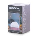 Dekoracja świetlna KAMPI  różowy styl nowoczesny do wewnątrz decoking - LEDDECO/KAMPI/PINK/M/CWH/1PC