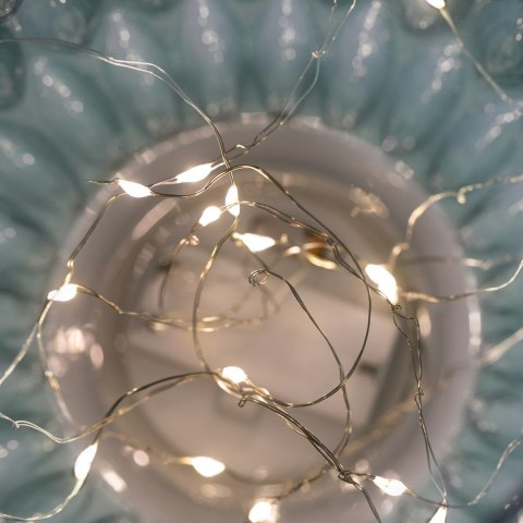 Dekoracja świetlna MADRID  błękitny styl klasyczny do wewnątrz ameliahome - LEDDECO/AH/MADRID/BABYBLUE/11X13