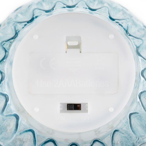 Dekoracja świetlna MADRID  błękitny styl klasyczny do wewnątrz ameliahome - LEDDECO/AH/MADRID/BABYBLUE/14X19,2