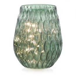 Dekoracja świetlna MADRID  butelkowa zieleń styl klasyczny do wewnątrz ameliahome - LEDDECO/AH/MADRID/BOTTLEGREEN/14X19,2