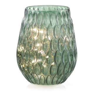 Dekoracja świetlna MADRID  butelkowa zieleń styl klasyczny do wewnątrz ameliahome - LEDDECO/AH/MADRID/BOTTLEGREEN/14X19,2