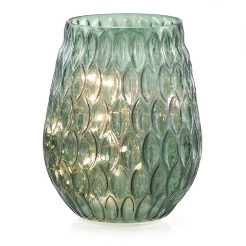 Dekoracja świetlna MADRID  butelkowa zieleń styl klasyczny do wewnątrz ameliahome - LEDDECO/AH/MADRID/BOTTLEGREEN/14X19,2