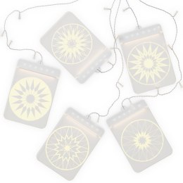 Dekoracja świetlna MANDALA  transparentny styl klasyczny do wewnątrz ameliahome - LEDPL/AH/MANDALA/RECT/SET/5PCS