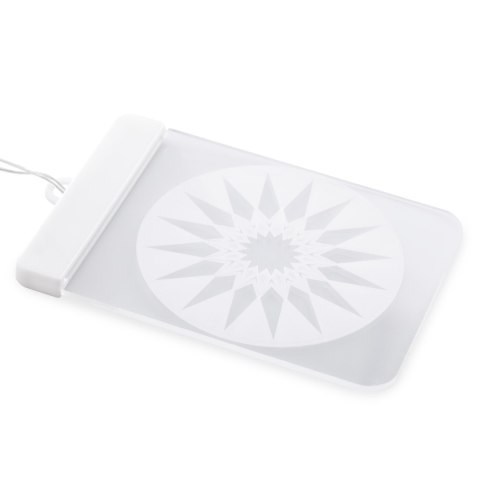 Dekoracja świetlna MANDALA  transparentny styl klasyczny do wewnątrz ameliahome - LEDPL/AH/MANDALA/RECT/SET/5PCS