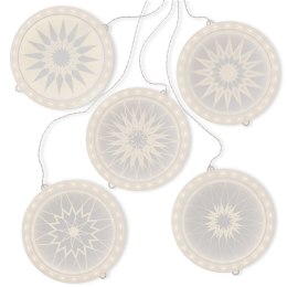 Dekoracja świetlna MANDALA  transparentny styl klasyczny do wewnątrz ameliahome - LEDPL/AH/MANDALA/ROUND/SET/5PCS