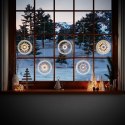Dekoracja świetlna MANDALA  transparentny styl klasyczny do wewnątrz ameliahome - LEDPL/AH/MANDALA/ROUND/SET/5PCS