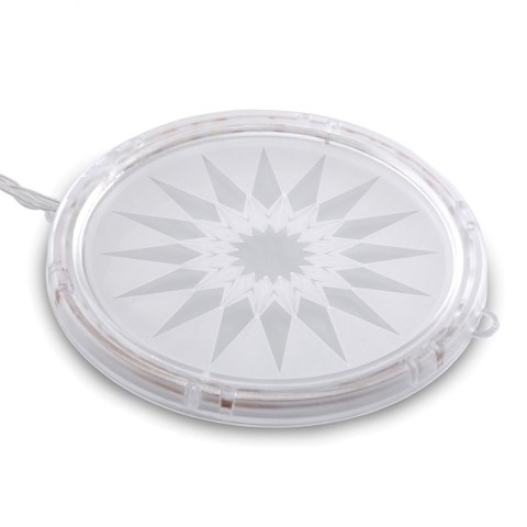 Dekoracja świetlna MANDALA  transparentny styl klasyczny do wewnątrz ameliahome - LEDPL/AH/MANDALA/ROUND/SET/5PCS