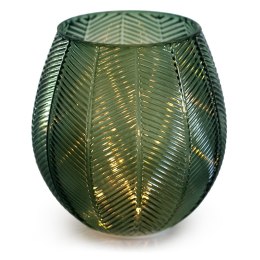 Dekoracja świetlna MURCIA  butelkowa zieleń styl boho do wewnątrz ameliahome - LEDDECO/AH/MURCIA/BOTTLEGREEN/16X17,5