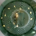 Dekoracja świetlna MURCIA  butelkowa zieleń styl boho do wewnątrz ameliahome - LEDDECO/AH/MURCIA/BOTTLEGREEN/16X17,5