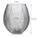 Dekoracja świetlna MURCIA  butelkowa zieleń styl boho do wewnątrz ameliahome - LEDDECO/AH/MURCIA/BOTTLEGREEN/16X17,5