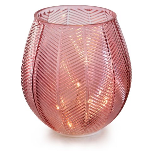 Dekoracja świetlna MURCIA  pudrowy róż styl boho do wewnątrz ameliahome - LEDDECO/AH/MURCIA/POWDERPINK/16X17,5