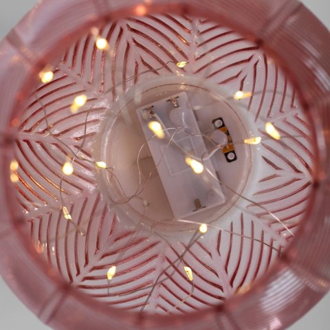 Dekoracja świetlna MURCIA  pudrowy róż styl boho do wewnątrz ameliahome - LEDDECO/AH/MURCIA/POWDERPINK/16X17,5