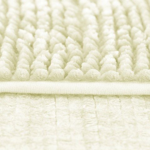 Mata łazienkowa BATI  biały motyw nowoczesny 50x80+40x50 ameliahome - BATHMAT/AH/BATI/SET/WHITE/50X80+40X50