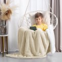 Koc Shleepy Beżowy Tłoczony żakardowo Nowoczesny 220x240 AmeliaHome - BLA/AH/SHLEEPY/BEIGE/220X240