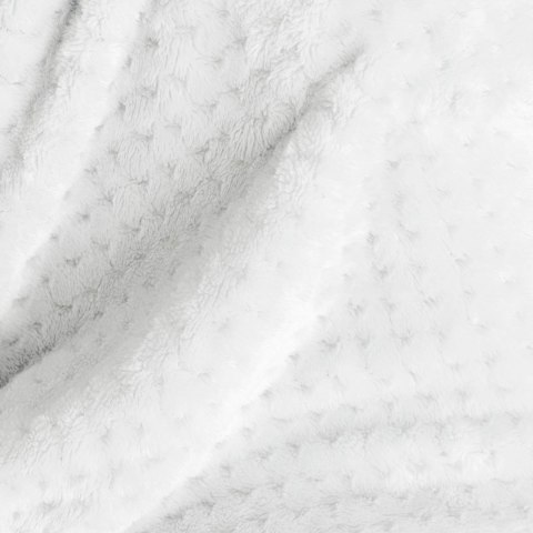 Koc Shleepy Biały Tłoczony żakardowo Nowoczesny 220x240 AmeliaHome - BLA/AH/SHLEEPY/WHITE/220X240