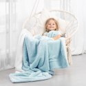 Koc Shleepy Błękitny Tłoczony żakardowo Nowoczesny 170x210 AmeliaHome - BLA/AH/SHLEEPY/BABYBLUE/170X210