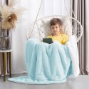 Koc Shleepy Błękitny Tłoczony żakardowo Nowoczesny 170x210 AmeliaHome - BLA/AH/SHLEEPY/BABYBLUE/170X210