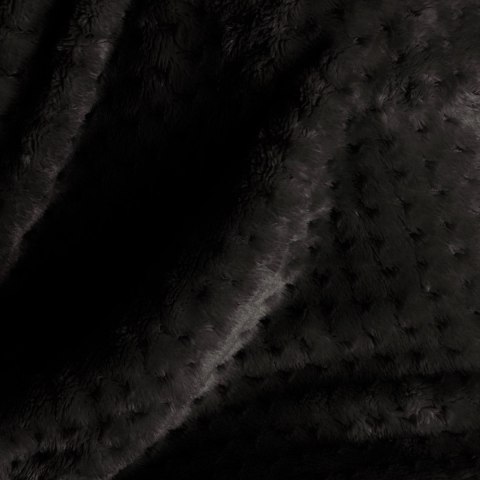 Koc Shleepy Czarny Tłoczony żakardowo Nowoczesny 170x210 AmeliaHome - BLA/AH/SHLEEPY/BLACK/170X210