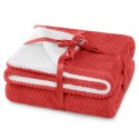 Koc Shleepy Czerwony Tłoczony żakardowo Nowoczesny 220x240 AmeliaHome - BLA/AH/SHLEEPY/RED/220X240