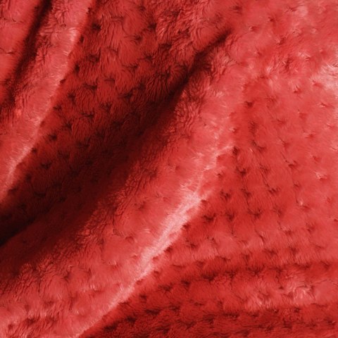 Koc Shleepy Czerwony Tłoczony żakardowo Nowoczesny 220x240 AmeliaHome - BLA/AH/SHLEEPY/RED/220X240