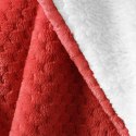 Koc Shleepy Czerwony Tłoczony żakardowo Nowoczesny 220x240 AmeliaHome - BLA/AH/SHLEEPY/RED/220X240