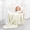 Koc Shleepy Kremowy Tłoczony żakardowo Nowoczesny 170x210 AmeliaHome - BLA/AH/SHLEEPY/CREAM/170X210